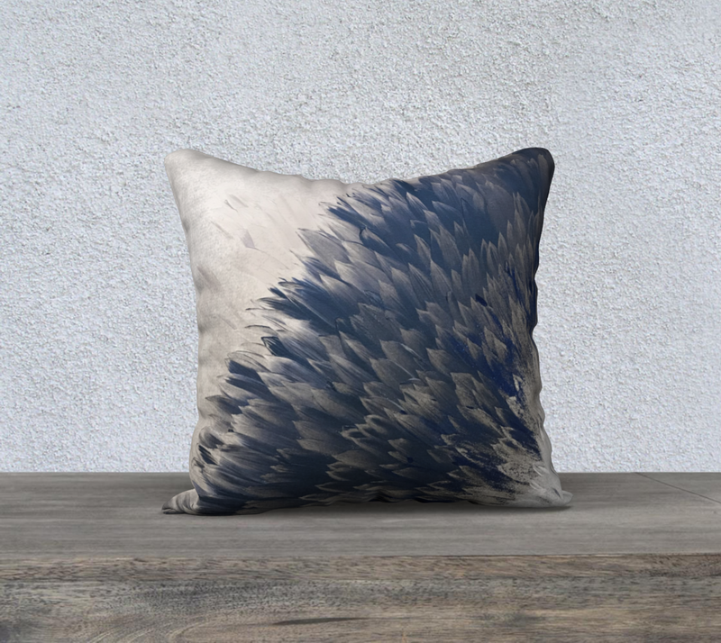 Throw Pillow Cover 18x18 Feathered