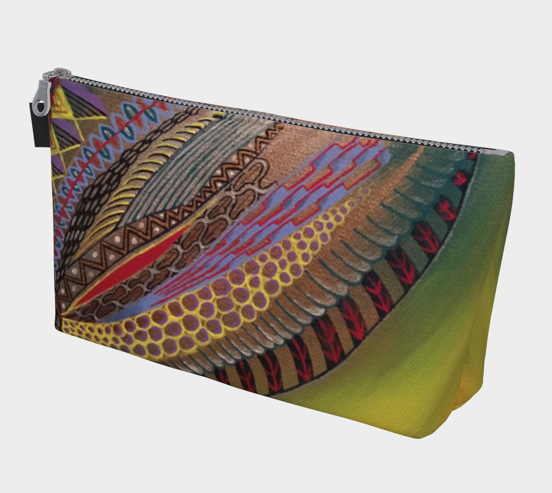 Zipper Pouch Eclectic Feather
